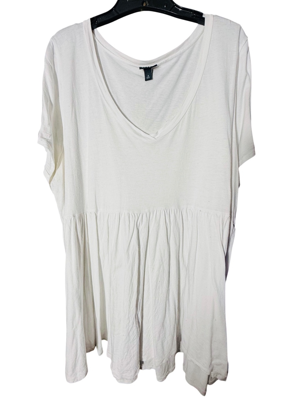 Torrid White Babydoll Tee 4X